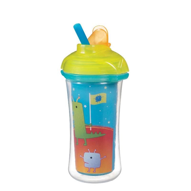 Munchkin Click Lock Insulated Straw Cup 9oz Magenta Room